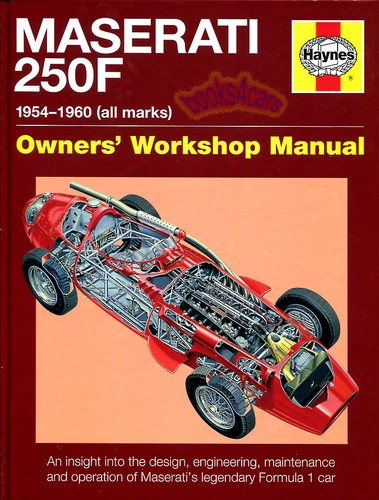 Maserati 250f book haynes - maserati,