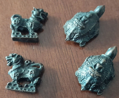 Opium weights burmese bronze - weights,