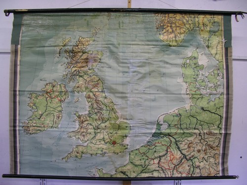 School wall map beautiful - map,