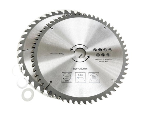 2pc 250mm circular saw blades - 2pc,