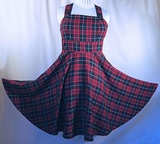 Joe Browns Women's Pretty Flared Tartan Pinafore Dress Size 10