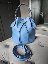 Nica Pale Blue Bucket Bag With Removable Shoulder/Cross Body Strap.