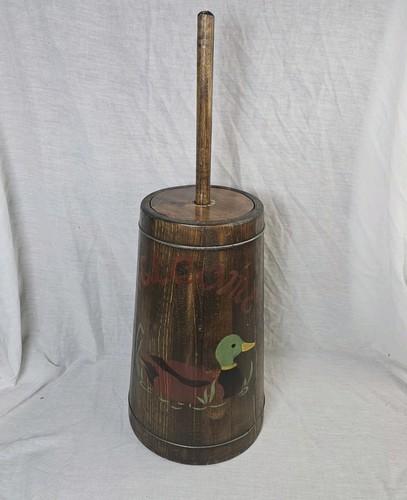 Wooden welcome mallard duck - mallard,