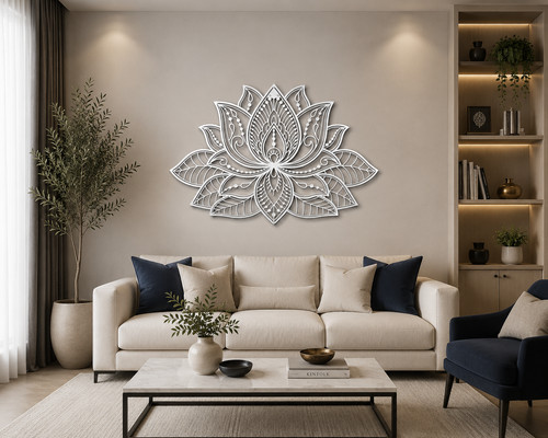 Lotus metal wall - metal, art
