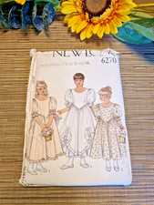 New Look 6270 Sewing Pattern Childs Flower Girl Dress Age 23 to 9 Vintage BEE