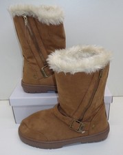 ELLA Ladies New Brown Womens Ankle Zip Up Boots Shoes RRP £40 UK Size 3