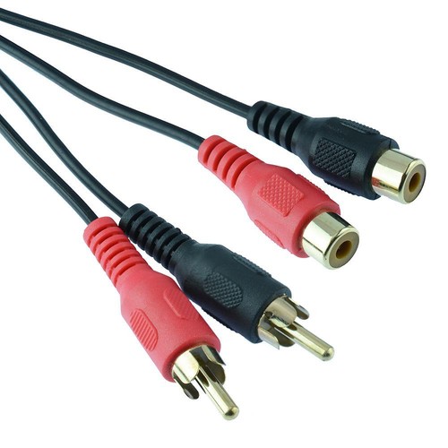 Twin red black - rca, to