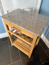 Granite top kitchen trolley - good condition 