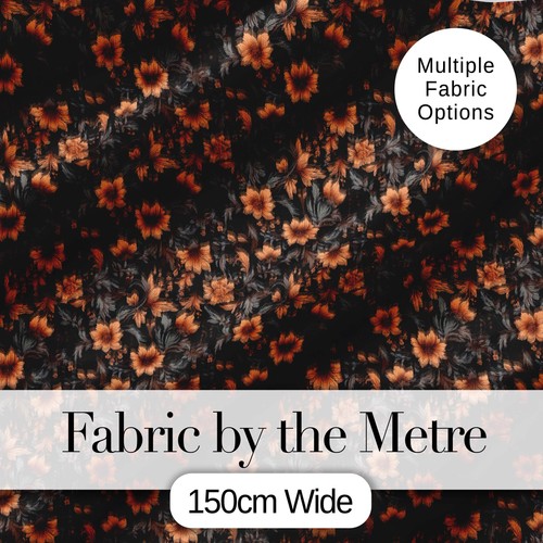 Vintage orange floral pattern - orange,
