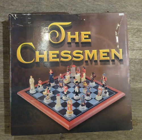 New chess set pieces - pieces, board