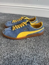 Puma Bluebird Size UK 7 Blue / Yellow / Gum Sole / Vintage