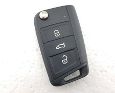 SKODA KAMIQ 3 Button Flip Key Fob - 654 959 752 G (Tested) #2
