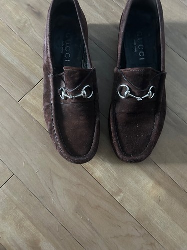 Gucci brown suede - brown, horsebit