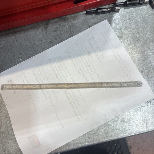 12”Antique flexi rule ruler