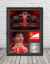 Charles Leclerc Signed Photo Print Autographed Ferrari Formula One Memorabilia