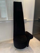 Potenza High back feature chair bedroom or lounge  black
