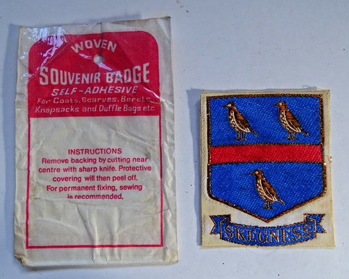 Vintage cloth badge skegness - vintage,