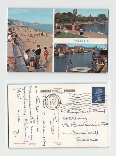 Postcard poole multi view - poole, multi-view