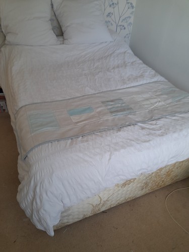Patchwork double bed/table