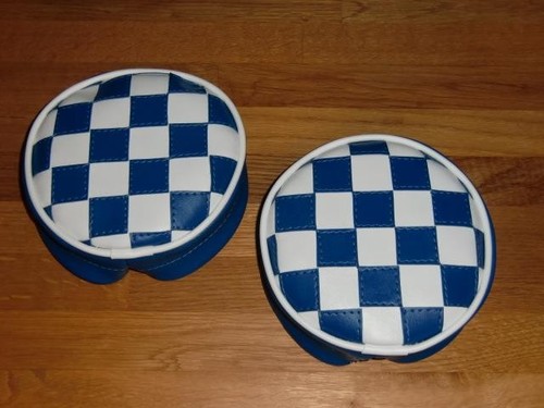 Blue white check spot - blue/white,