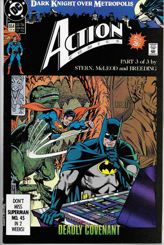 Action comics 654 back - #654,