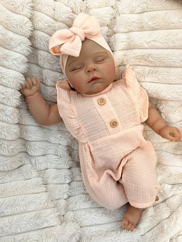 Reborn baby girl doll peaches - baby,