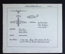 Original WWII Aircraft Recognition Drawing – Glenn Martin 162 PBM-2 Mariner