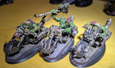 40k Ork Warbikers Mob (Well Painted)