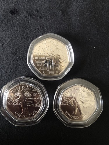 Trio bunc 50p coins - bunc,