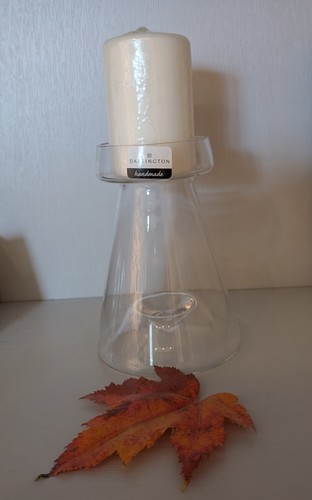 Boxed dartington glass candle - boxed,