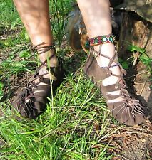 PIXIE SANDALS Cosplay Larp Festival  Boho Leather Hippy Psytrance  Ethical