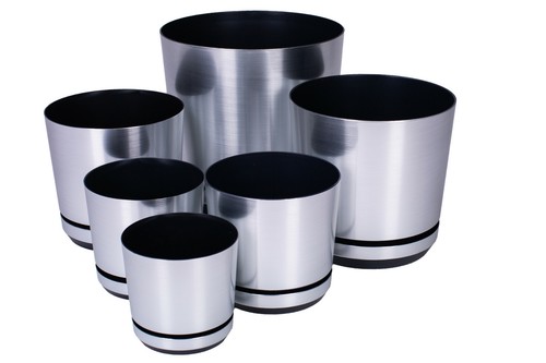 Plastic flower plant pots - plant,