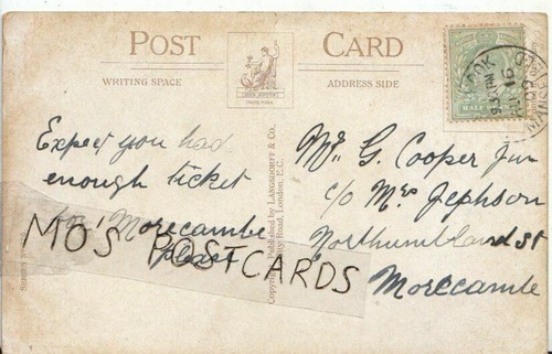 Genealogy postcard cooper - genealogy,