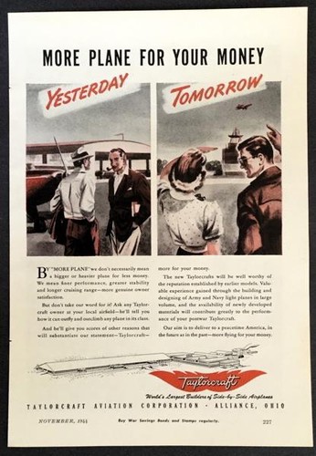 Taylorcraft 1944 wwii more - taylorcraft,