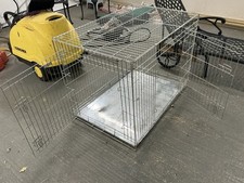 Ellie-Bo Large Dog Crate 42 Inch, Silver