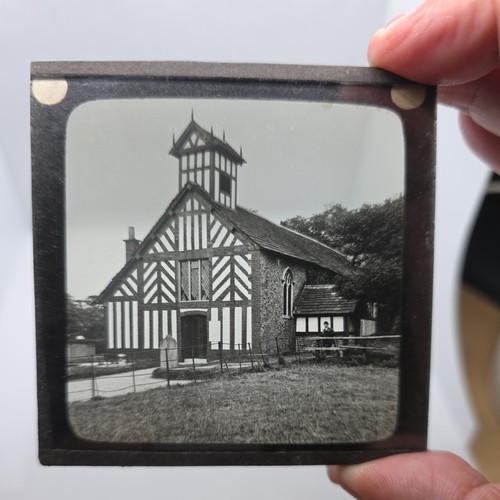 Glass magic lantern slide - magic,