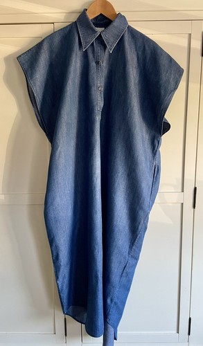 Cos oversized denim midi shirt - cos,