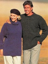 #47 LADYS MEN'S ARAN CABLE