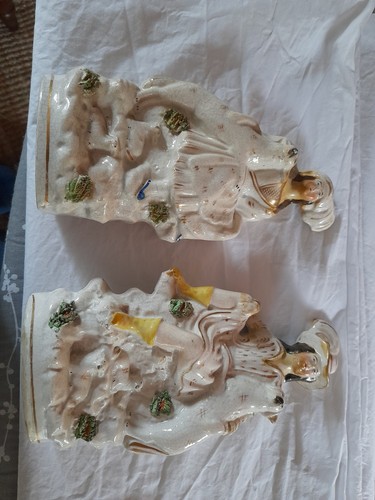 Staffordshire flatback couple - staffordshire,