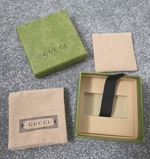 Gucci Green Jewellery Box & Pouch 8x8x3.5cm Authentic