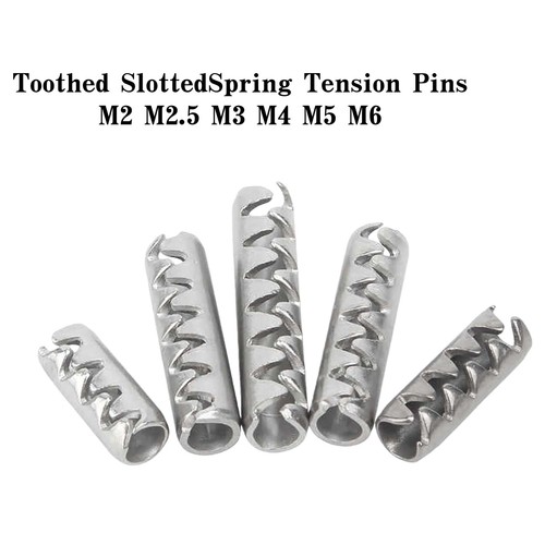 Toothed slotted spring - spring, tension