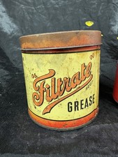 Vintage Rare filtrate grease Tin Can Oil Petrol Automobilia Old 