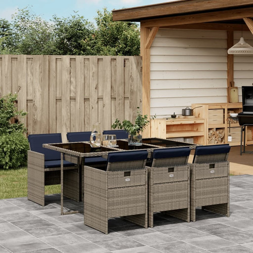Piece garden dining set - 7,