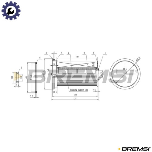 Fuel filter fe0768 for - filter, bmw