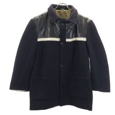J.W.Balfour 70s British Vintage Donkey Jacket 40 Navy Corporate Men's