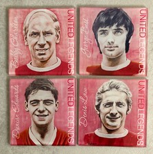 Super Man Utd legends glass