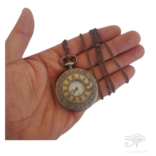 Vintage brass clock - vintage, pocket