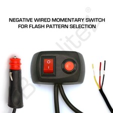 Switch Box Cigarette Plug 12/24v Light bars Beacons Flashing LED Strobe Recovery
