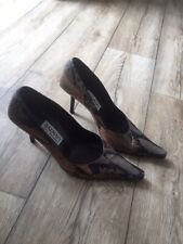 BALMAIN PARIS Woman High Heels Snake Shoes Size 5 ( UK ) 38 ( EUR ) Real Leather