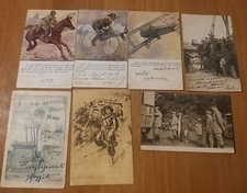 Lot Of 7 World War I Postcards